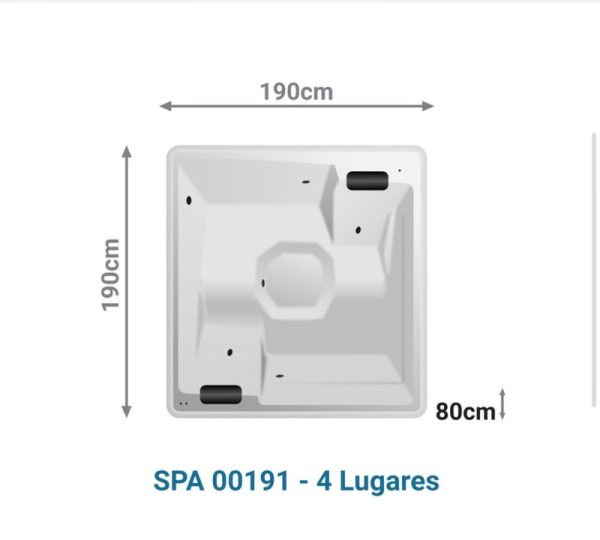 SPA Zen 4 Lugares - 1,90m - Image 2